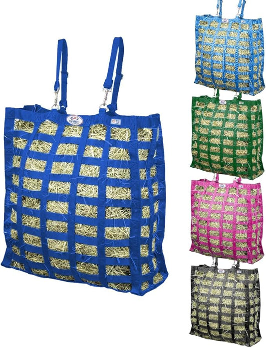 Derby Originals Supreme 4-Sided Slow Feed Hay Bag – Patented, 1-Year Warranty, 3.5" & 1.75" Openings-PawvioPets