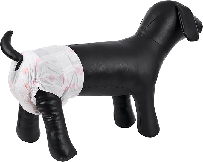 Disposable Female Dog Diapers, 40 Count, L (Waist 26.8”-29.5”), Wetness Indicator, Ultra Protection, Leak Proof, Super Absorbent, Soft-PawvioPets