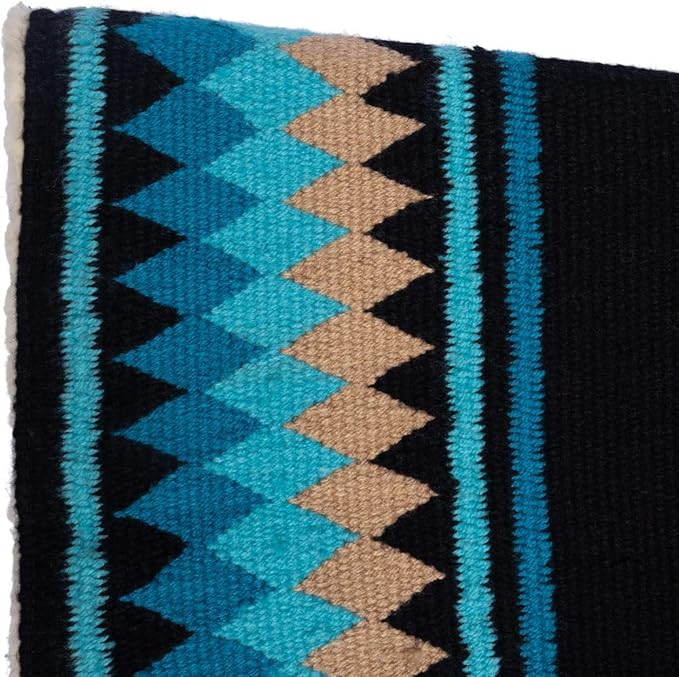 Fleece Bottom Contoured Saddle Pad - 34" x 40" | New Zealand Wool Top | 3/4" Felt Core | Contoured Fit | Hypoallergenic Fleece Lining | Weighs 8 lbs-PawvioPets