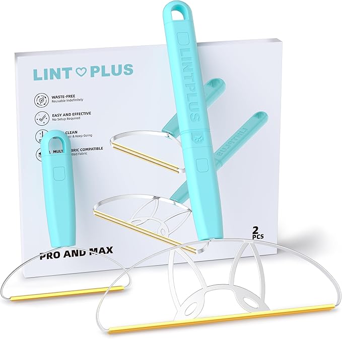 Flex MAX & Pro Pet Hair Remover Kit by LINTPLUS - Dog & Cat Hair Removal Tool for Furniture, Carpets, Rugs & Couches - Easy to Use, Reusable Carpet Scraper for Pet Hair-PawvioPets