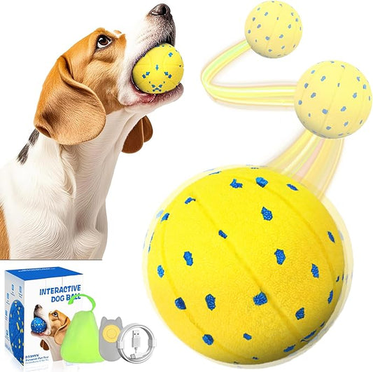 Dog Ball Interactive Dog Toy with Remote Control,Automatic Moving,Bouncing and Rotating 3 Modes,E-TPU Material Aggressive Chewers,IPX7 Waterproof,Rolling Ball for Large Medium Dogs-PawvioPets