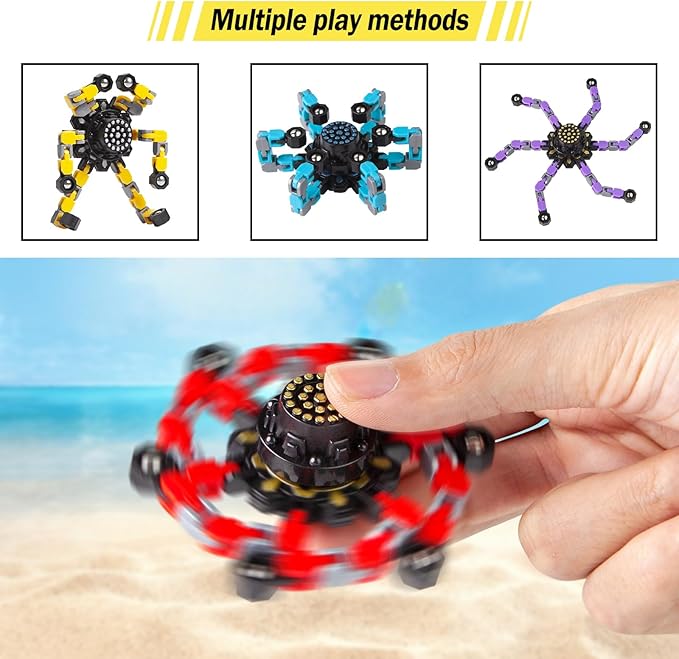 Fidget Spinners for Kids and Adults Stress Relief Sensory Fidget Toys for Boys and Girls Fingertip Gyros Toy Sensory Toy for Kids 2 Pcs Party Favors-PawvioPets