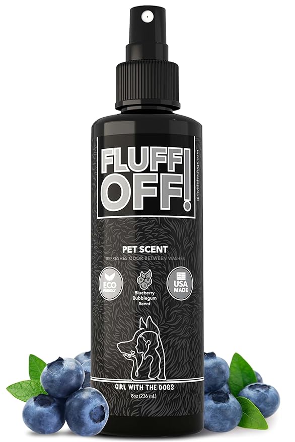 FLUFF OFF Pet Scent (Blueberry Bubblegum) 8 Oz - for Cats and Dogs - Made in USA-PawvioPets
