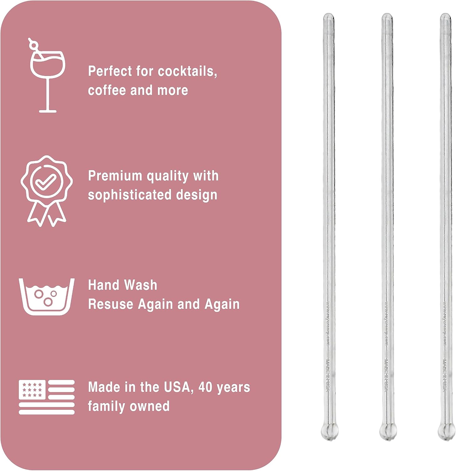 Coffee and Cocktail Stirrers, Reusable Plastic Drink Stirrer Sticks, 100 Ball Head Swizzle Sticks, Use as a Cocktail Garnish or Cake Pop Stick, Wedding, Party Decorations, Restaurant Supplies, 6 inch