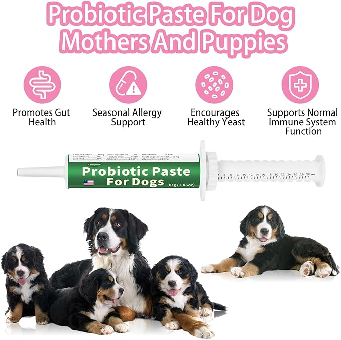 4 in 1 Whelping Kit for Dogs - Whelping Calcium Paste, Probiotic Paste, Fading Puppy Support & Puppy Milk Replacer - Essential Dog Whelping Supplies for Safe Delivery, Strong Puppies & Nursing Support-PawvioPets