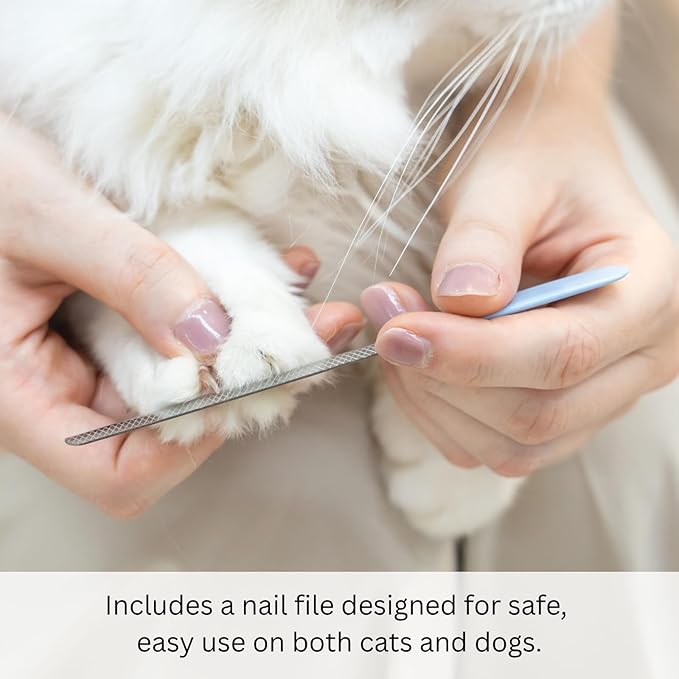 AIXINPET Dog & Cat Nail Clippers and Trimmers - with Free Nail File, Protective Guard to Avoid Over Cutting, Extra Sharp Blade - Suitable for Small to Large Dogs & Cats, Birds and Rabbits (Small)-PawvioPets