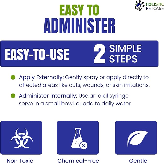 Colloidal Silver for Dogs, Cats, Horses & Birds - 20 PPM Effective Wound Care, Hot Spot Treatment, Skin Relief & Immune Support - All-Natural Pet Colloidal Silver (1 Gallon)-PawvioPets