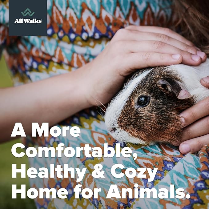 All Walks 70 Liter Hemp Bedding for Chicken Coops, Horses, Ponies, Llama, Emu, Ducks, and Turkeys - 100% Natural, Superior Odor Control, Biodegradable Pet Bedding, Dust-Free - Made in USA-PawvioPets