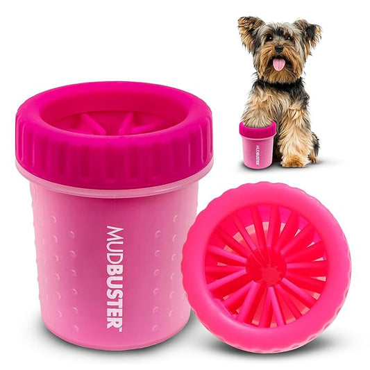 Dexas Dog Paw Cleaner, Small, Pink, Dog Accessories and Pet Supplies-PawvioPets