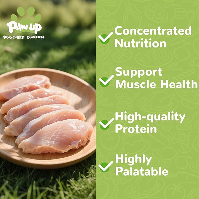 Freeze Dried Cat Treats, Raw Chicken Food for Dogs Cats, Single Ingredient, High Protein Natural Healthy Topper, 3.8 oz-PawvioPets