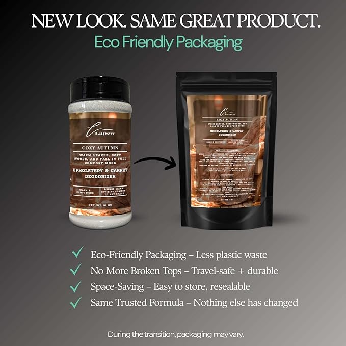 Cozy Autumn Carpet Freshener Powder: Powerful Odor Eliminator for Home, Upholstery Deodorizer, Carpet Deodorizer, Pet Urine, Cat Litter Box - Perfect Autumn Fragrance-PawvioPets