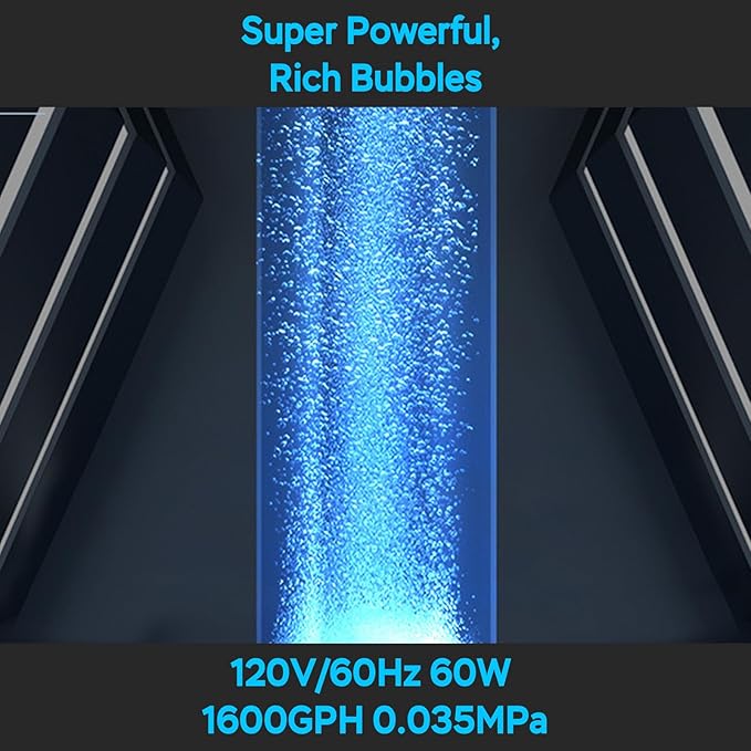 AquaMiracle Linear Air Pump, 635/950/1600/4000GPH Pond Bubbler Septic Air Pump, Energy-Efficient Pond Aerator for Outdoor Ponds, Aquariums, Hydroponics, Waste Treatment-PawvioPets