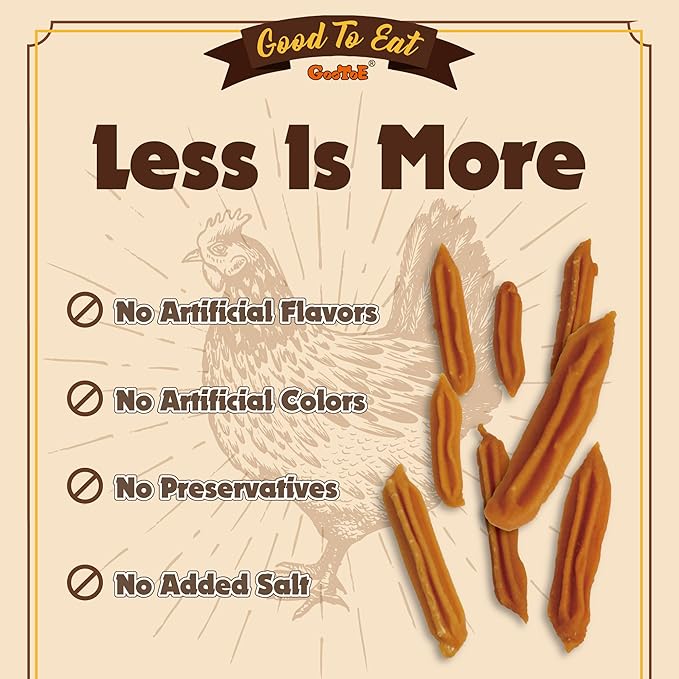 Gootoe Chicken Dog Treats – Chicken Sticks (Mini) 1.5 lb – All Natural, Grain-Free, Low Fat, Premium Training Chews, Healthy & Easily Digestible-PawvioPets
