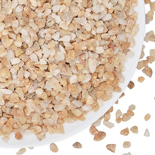 2.5 lbs Coarse Silica Sand for Indoor Plants, 1/5 Inch Natural Decorative Gravel for Vases, Aquariums, Terrarium, Fish Tank, Drainage Rocks for Potted Plants, Bamboo, Succulent, Crafts, Cactus-PawvioPets