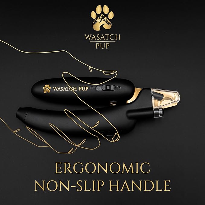 3-in-1 Dog Nail Trimmers and Pet Nail Clippers - Professional Grade with Stainless Steel Blades, LED & UV Light, and Nail Filer for Safety & Precise Toenail Pet Grooming - S to M Dogs-PawvioPets