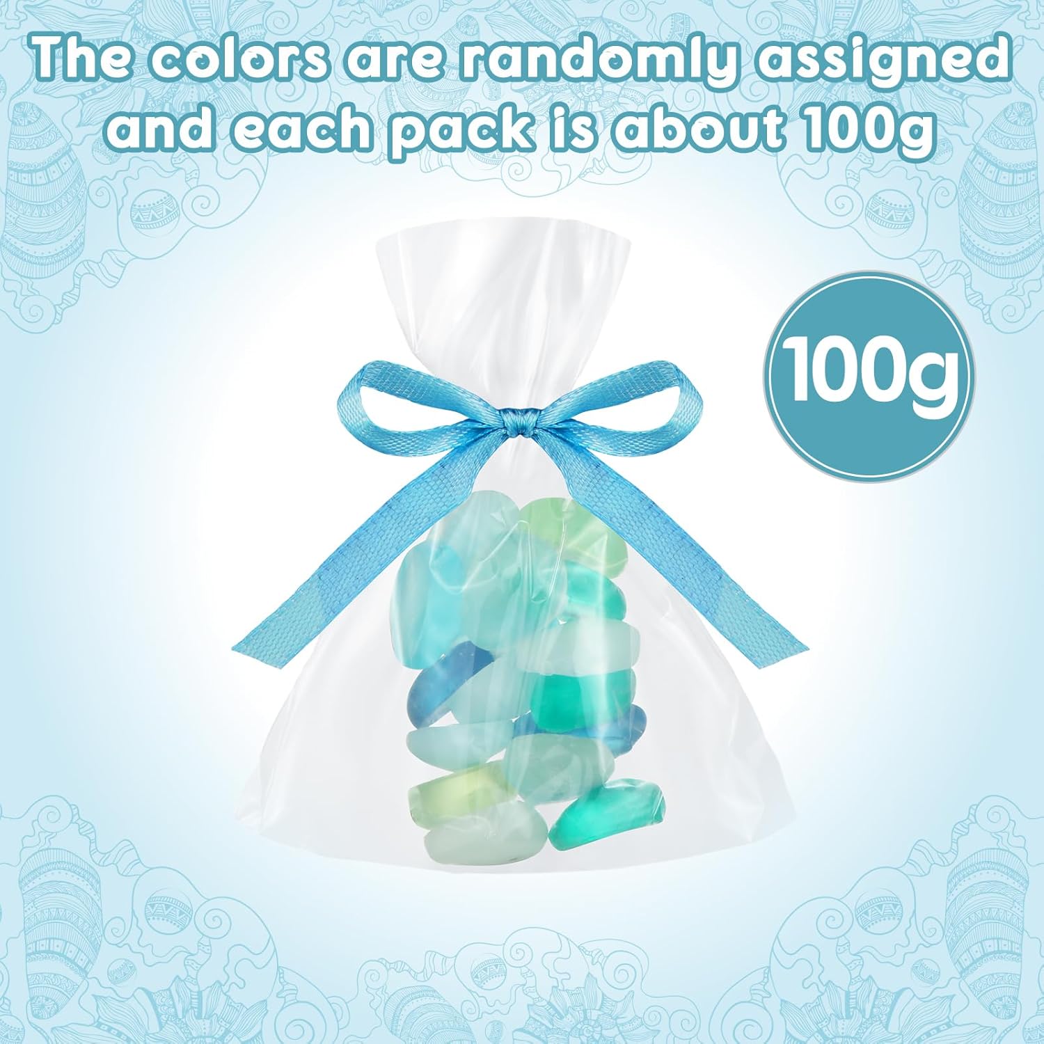 200g Sea Glass Soap Decor Seashell Decorative Soaps for Bathroom Home Decor Beach Wedding Nautical Wedding Party Favors Beach Bridal Shower Favors(Sea Glass)