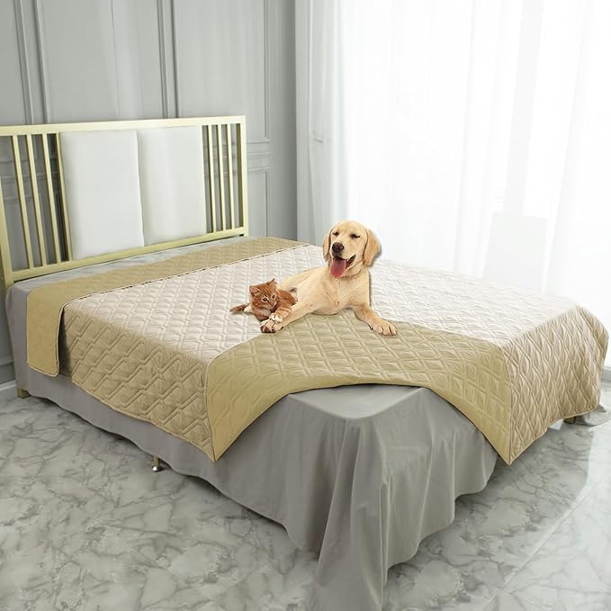 Ameritex Waterproof Dog Bed Cover Pet Blanket for Furniture Bed Couch Sofa Reversible-PawvioPets
