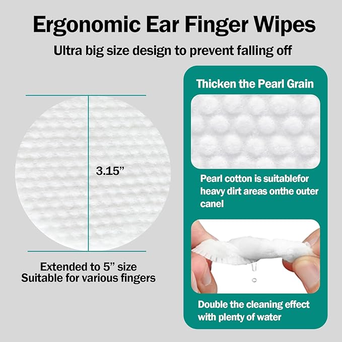 Eyes Wipes for Dogs & Cats Dog Cleaning Grooming Deodorizing Wipes Kit Wash Cleaner for Eyes Wrinkle Face Gently Remove Tear Stain Eye Debris 25pcs Unscented-PawvioPets