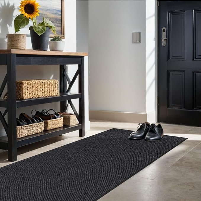 Door Floor Mat Commercial Grade Large Size 3' x 5'Heavy Duty Tough Entry Collection Slip Skid Entrance Mat with Rubber Backing Low Profile and Easy to Clean Indoor Outdoor Rug-PawvioPets