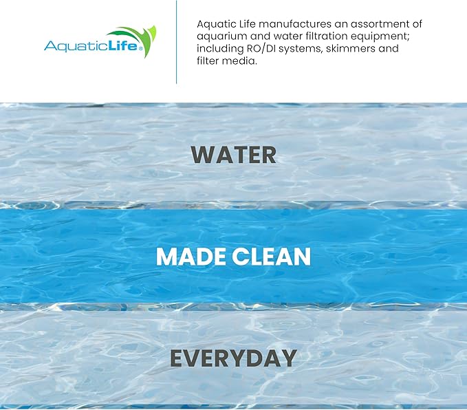 Aquatic Life RO Buddie 4-Stage Reverse Osmosis Deionization Water Filter System RO/DI Filtration Units for Aquarium, 50 GPD-PawvioPets