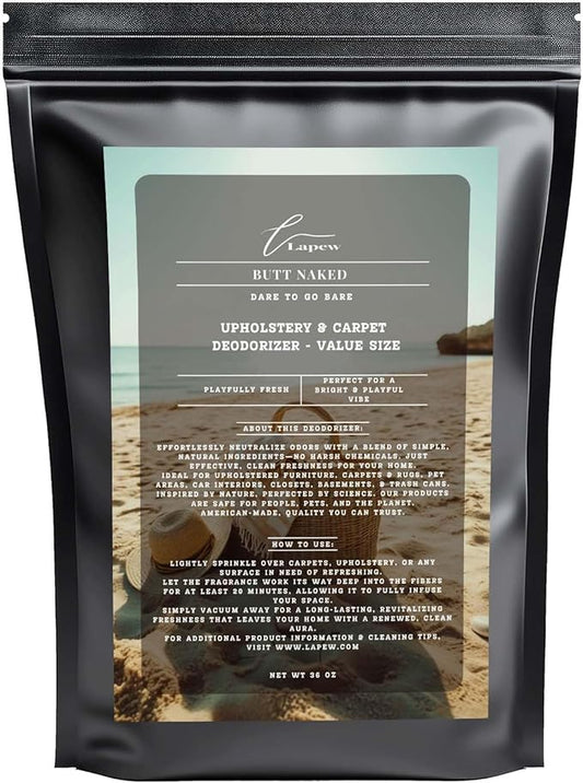 Butt Naked Carpet Freshener Powder Refill 36 oz | Powerful Odor Eliminator for Home | Upholstery Deodorizer | Carpet Deodorizer | Pet Urine | Cat Litter Box-PawvioPets