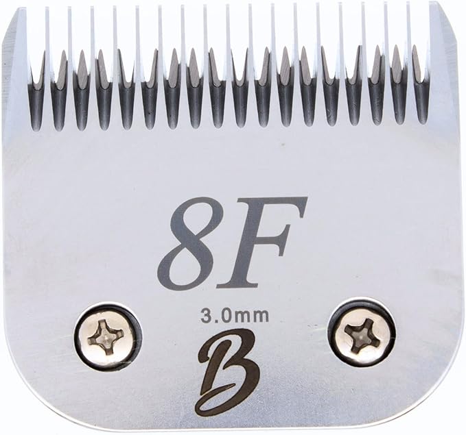 Detachable A Series 8f Blade Dog Grooming Clipper Blade 3mm Cuts Length Full Tooth Finishing Blade Japanese Carbon Steel 8f Clipper Blade | 3mm Clipper Blade (Compatible A5 Series(B8f)-PawvioPets