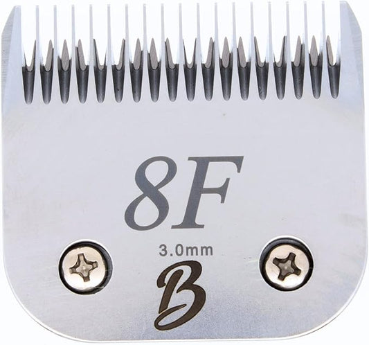 Detachable A Series 8f Blade Dog Grooming Clipper Blade 3mm Cuts Length Full Tooth Finishing Blade Japanese Carbon Steel 8f Clipper Blade | 3mm Clipper Blade (Compatible A5 Series(B8f)-PawvioPets