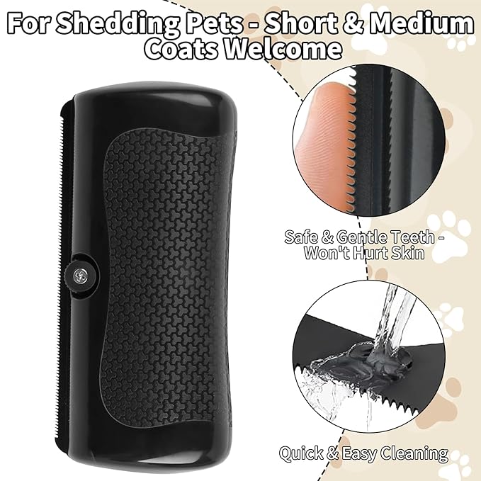 Deshedding Dog Brush - Pet Grooming Tool for Dogs & Cats, Removes Loose Hair on Short & Long Coats, Easy to Clean-PawvioPets