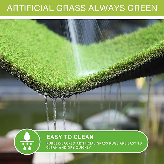 Dog Grass Pads 5 x 8 FT Artificial Grass Pee Pads for Dogs Potty Fake Grass Rug Turf Mat for Dogs Training Indoor Outdoor Garden Lawn Artificial Grass Rug-PawvioPets