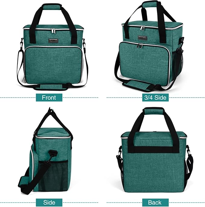 BAGLHER Pet Travel Set Airline-Approved Carrier for Small/Medium Cats & Dogs + Travel Bag with Food Containers & Silicone Bowls, Grey & Green-PawvioPets