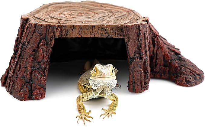 Aquarium Tank Accessories, Safe & Comfortable Hide, Reptile Hideout, Tortoises, Lizards, Hamster House-PawvioPets
