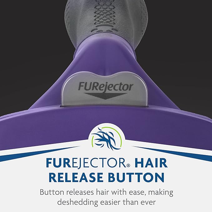 FURminator® deShedding Tool For Medium/Large Cats, Long Hair, Removes Loose Hair From Shedding-PawvioPets