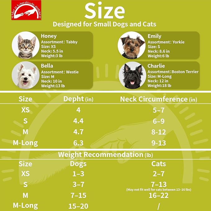 Agape Soft Dog Cone for Small Dogs & Cats, Comfy Dogs Recovery Collar After Surgery, Adjustable E Collar Alternative to Stop Licking, Protective Elizabethan Cones for Pup&Kitty, Comfortable Dog Cones-PawvioPets