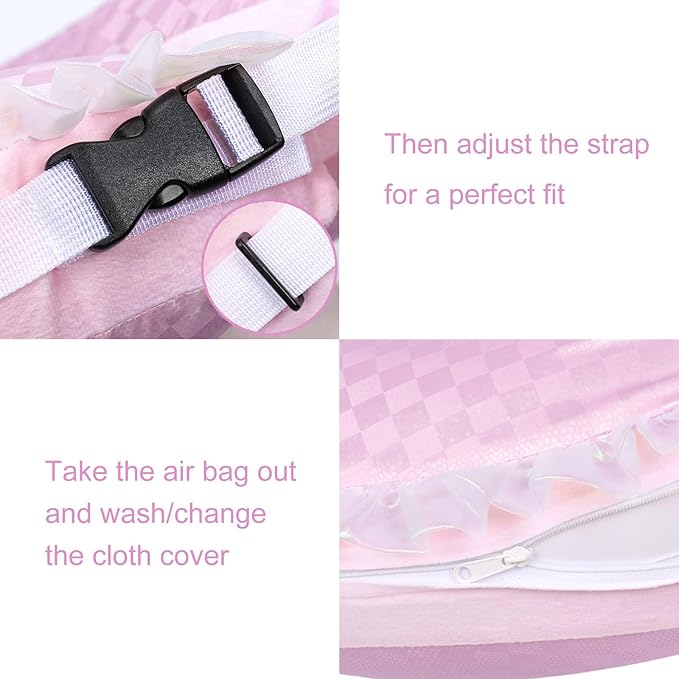 CuteBone Inflatable Dog Cone Alternative for Large Dogs After Surgery-Double Adjustable Neck Range P23SO00101XL-PawvioPets