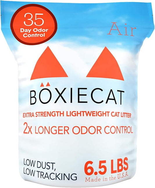 Boxie® Extra Strength Cat Litter, Lightweight 35-Day Odor Control, Clumping, 6.5lb-PawvioPets