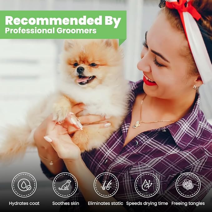 Best Shot UltraMAX Pro Finishing Spray, Ideal Detangler Spray for Pets, Hydrating and Soothing Pet Grooming Spray, for Dogs and Cats, 34 Oz.-PawvioPets