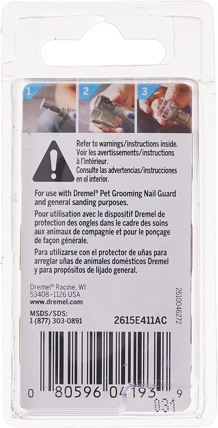 Dremel SD60-PGK EZ Lock Pet Nail Grooming Sanding Discs-PawvioPets