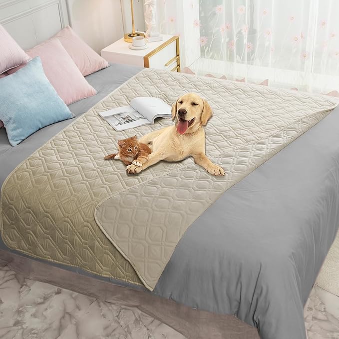 Ameritex Waterproof Dog Bed Cover Pet Blanket for Furniture Bed Couch Sofa Reversible-PawvioPets