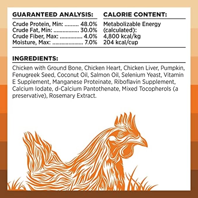 BIXBI Rawbble Freeze Dried Dog Food, Chicken Recipe, 26 oz - 98% Meat and Organs, No Fillers - Pantry-Friendly Raw Dog Food for Meal, Treat or Food Topper - USA Made in Small Batches-PawvioPets