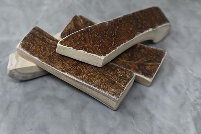 Buck Bone Organics Dog Chews, Moose Antlers for Dogs, Long Lasting Dog Bones for Aggressive Chewers, All Natural, No Preservatives, Wild Shed in The USA (Medium)-PawvioPets