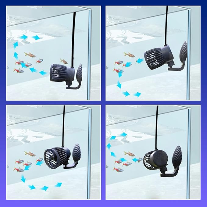 CONQUERALL 660-4700GPH 28W DC 24V Energy Saving Large Flow Wave Maker Controllable Multi Wave Suit for Marine Aquarium Tropical Fish and Reef Tank-PawvioPets