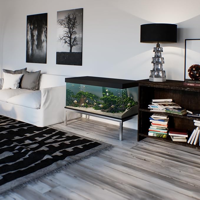 24 in X 48 in. Aquarium Stand | Industrial Style Aluminum Fish Tank Base with Open Frame Design-PawvioPets