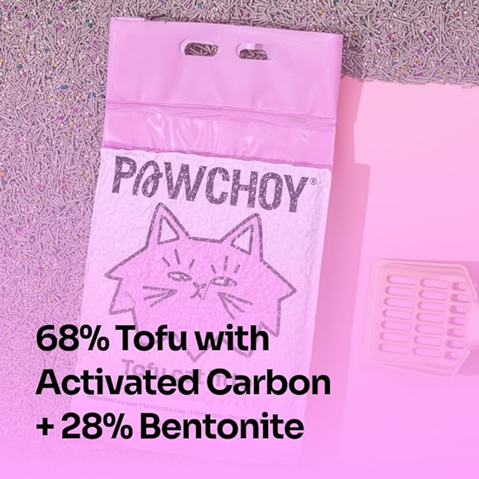 5 in 1 Mixed Cat Litter – Clumping, Flushable, Ultra Absorbent & Fast Drying | 100% Natural, Dust-Free, Low Tracking | with Activated Carbon for Superior Odor Control (5.5 lbs × 2 Bags)-PawvioPets