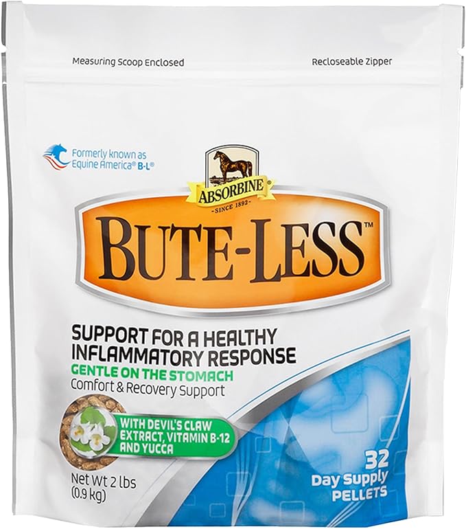 Bute-Less Comfort & Recovery Supplement Pellets, Healthy Inflammatory Response, 2 lb / 32 Day Supply-PawvioPets