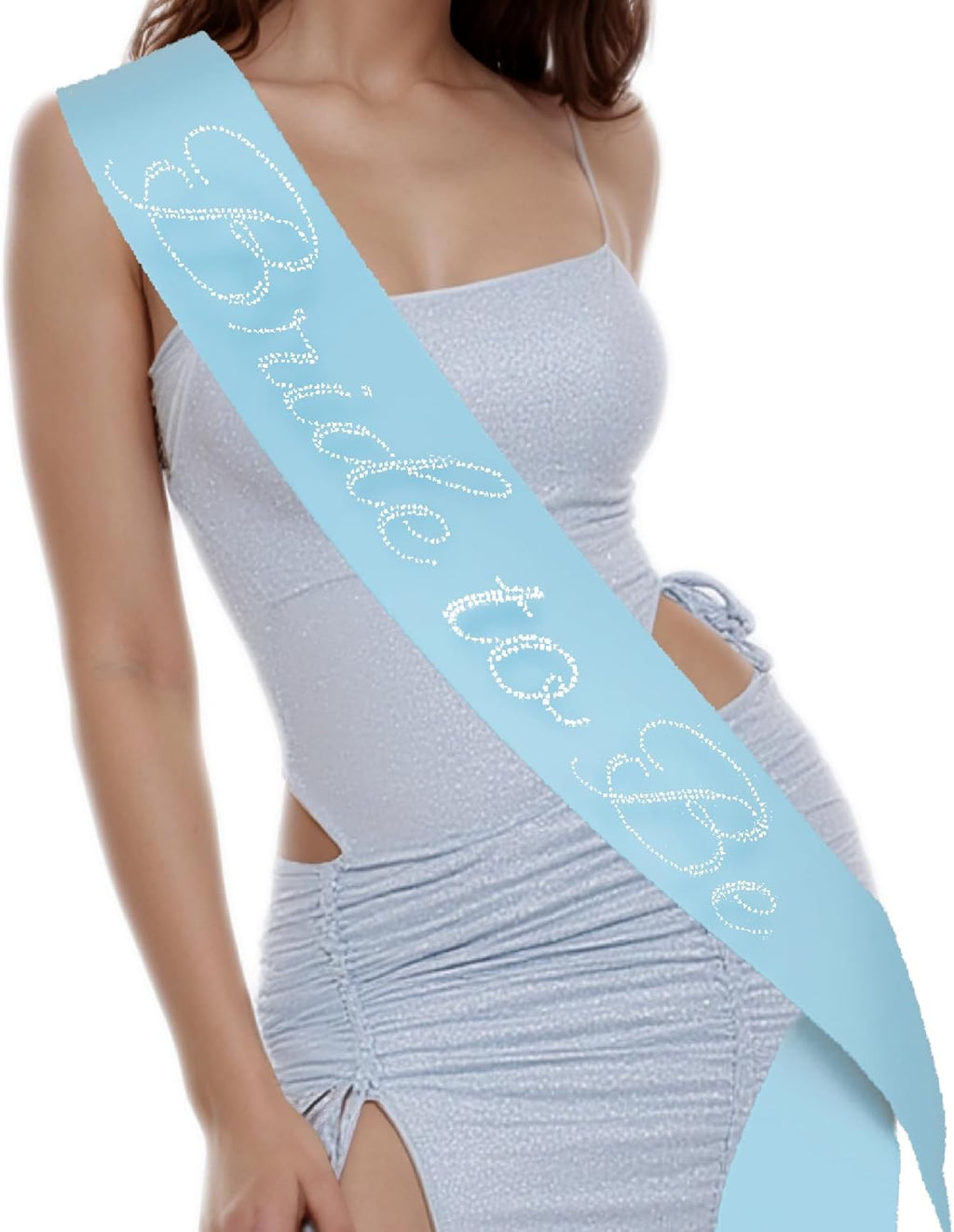Bride to Be Sash Blue Bachelorette Party Costume Accessories Party Favors Bridal Shower Accessory, Bach Party Decorations, Engagement Party Supplies