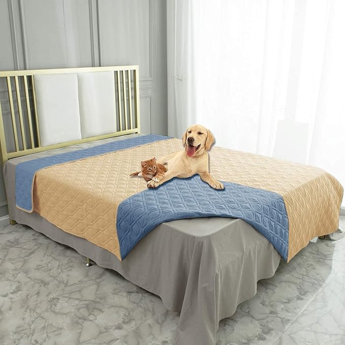 Ameritex Waterproof Dog Bed Cover Pet Blanket for Furniture Bed Couch Sofa Reversible-PawvioPets