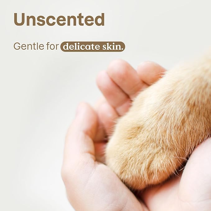 ATTITUDE Shampoo for Cats and Dogs, Plant and Mineral-Based Ingredients, Vegan and Cruelty-Free Products for Pets, Bulk Refill, Soothing, Unscented, 67.62 Fl Oz-PawvioPets