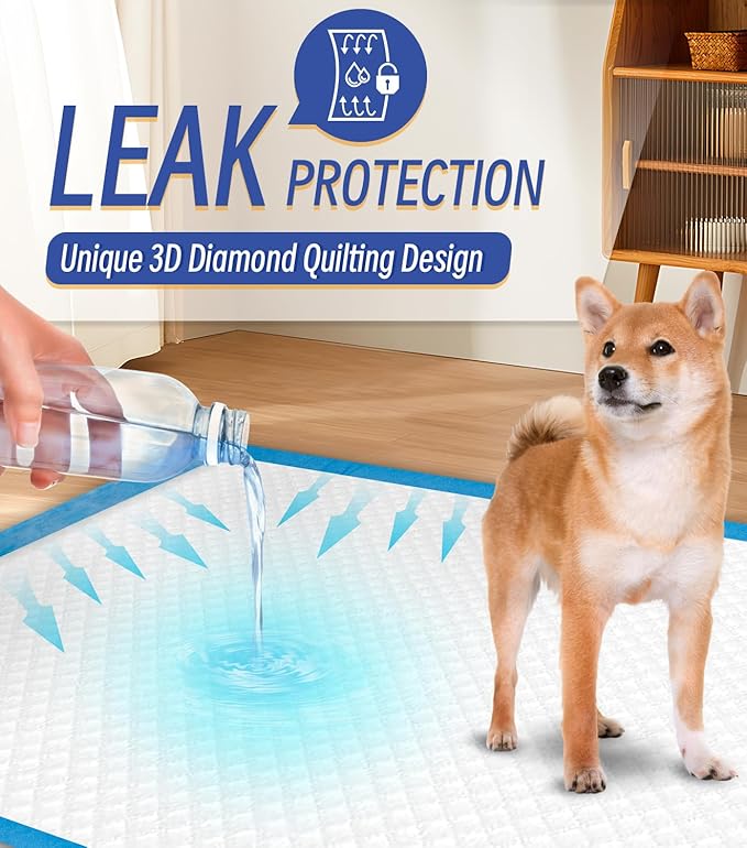 100 Counts XL Puppy Pee Pads 30x36 Inch | Super Absorbent Leak-Proof Dog Training Pads with Odor Control | Quick-Dry Potty Pads for Dogs & Cats-PawvioPets