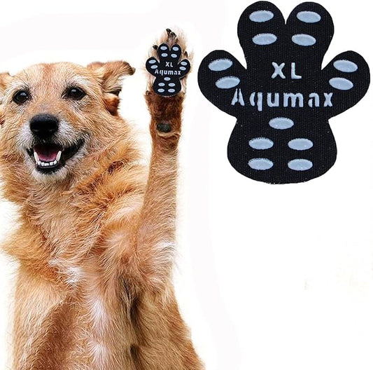 Dog Paw Protector Anti-Slip Pads,Toe Grips for Senior Dogs,Paw Grips Traction Pads for Slippery Hardwood Floors,Essentials for Senior Dogs,12 Sets (48 pcs) XL Black-PawvioPets