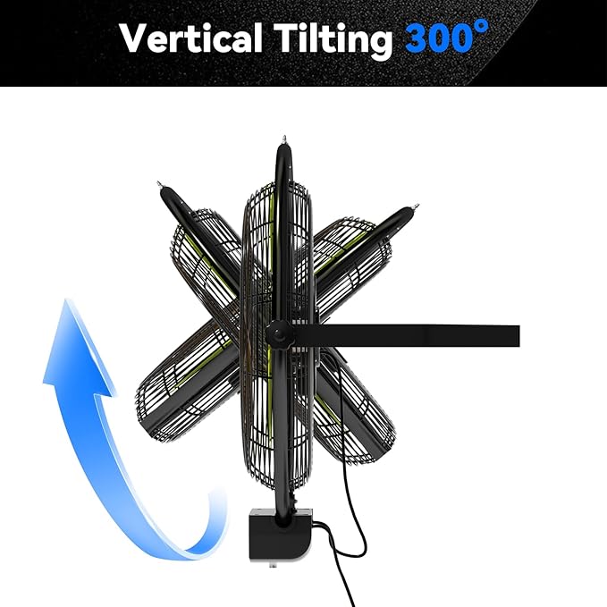20 IN 5500 CFM Remote Control Wall Mount Fan, 3 Speed High Velocity Wall Fan with Timer, Oscillation & Tilting, Air Circulator for Garage, Commercial, Greenhouse, Warehouse & Gazebo Use, UL Listed-PawvioPets